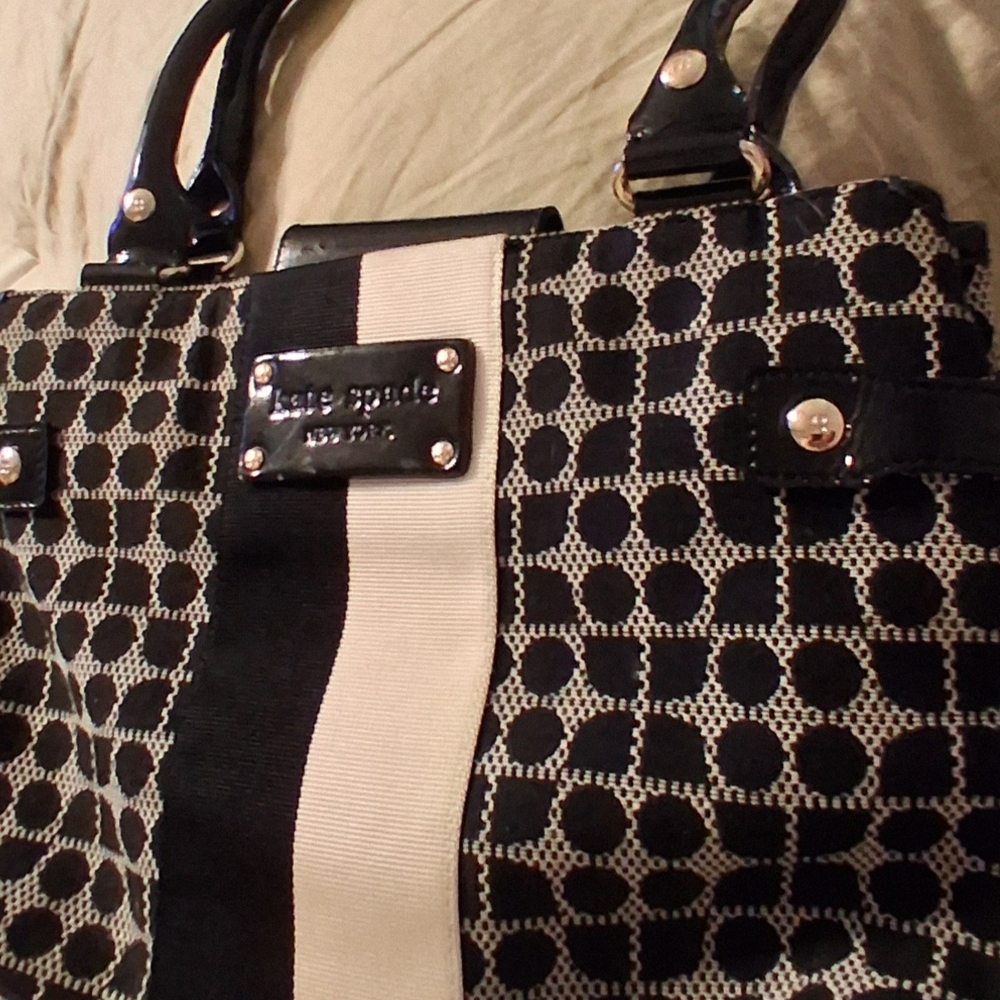 Kate Spade Black and White Patterned Tote
